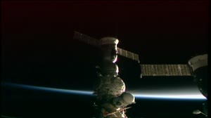 NASA ASTRONAUT JONNY KIM, SOYUZ MS-27 CREW FAREWELLS AND HATCH CLOSING